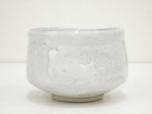 【茶道具】山口小左エ門造　志野茶碗（共箱） 茶道具】山口小左エ門造 志野茶碗（共箱） 茶道具】山口小左エ